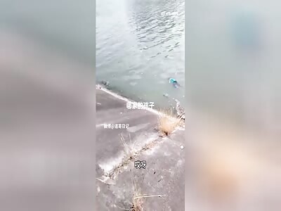 Boy Riding Bicycle Fell Into The Water And Drowned