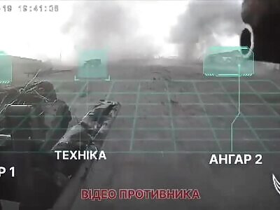 Russian tank filmed its own death
