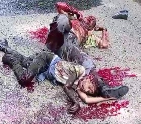 [MORE FOOTAGE]EXPLOSIVE LEFT SEVERAL PEOPLE INJURED AND DEAD