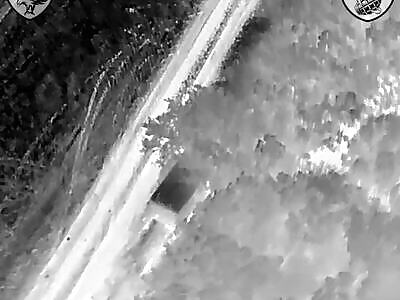 Night bombing of Russians by drones