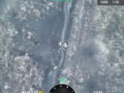 Russian drone hunts Ukrainians 