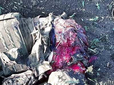 Amputation of the invader's legs (ULTRA GORE)