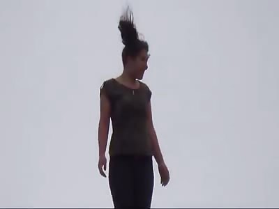 17 Year Old Girl Commits Suicide Jumping from Top of a Castle (Better Quality+Aftermath)