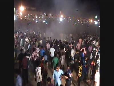 Burning Statue Falls on Top of Crowd Killing One (With Aftermath)