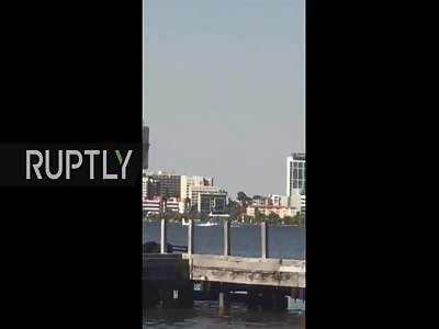 Plane Crashing into Perth's Swan River Killing all the Passengers