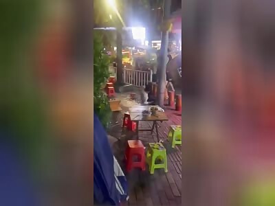 Man stabs his wife's lover in front of her and then tries to kill her