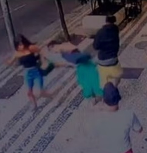 Homeless Man Sucker Punches Elderly Woman In Brutal Attack