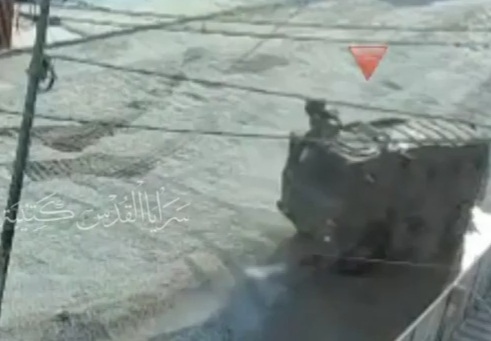 blowing up a Israeli troop carrier killing and wounding its crew