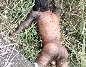 Nude body in a STATE of DECOMPOSITION was FOUND floating in canal 
