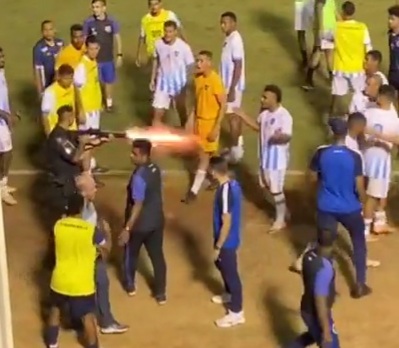 DAMN: Cop Shoots a Player During a Soccer Game in Brazil