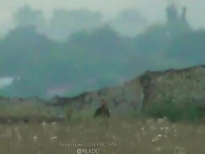 Ukrainian Soldier Gets Headshot and his Cap Flies off.