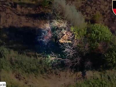 FPV Drone Strikes Result In Gender Reveal Smoke And Confetti