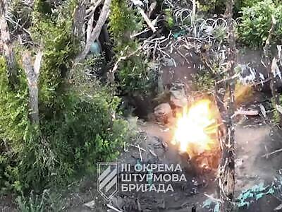 The defeat of the Russian trench