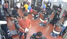 Rare Footage: Dude Dies Suddenly in Barbershop