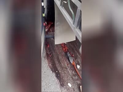 Dude Splattered Under Truck