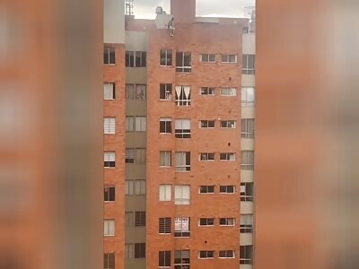 Man Jumps From A Tall Building In Colombia