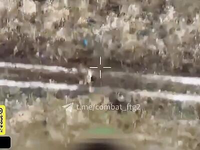 Ukrainian drones terrorize and exterminate Russian soldier in Kursk