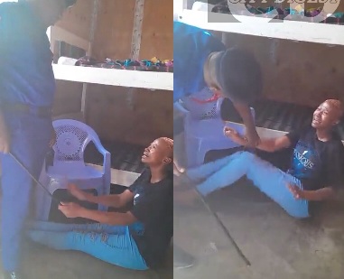 Kenyan Police Flogging a Lady