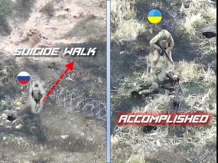 Stoned, Suicidal Russian Walks into Open Field...Gets Killed