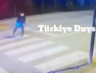 Speeding van crashed pedestrian crossing street 