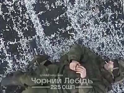 The last seconds of the life of the Russian invader.