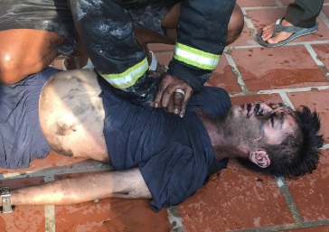 Young Chinese man suffocated to death after getting trapped in burned 