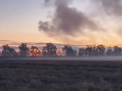 Su-34 dropping bombs witnessed by an mercenary. 