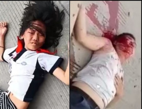 Horrific Collision between speeding car and two moped 