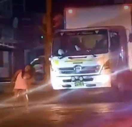 Drunk woman run over