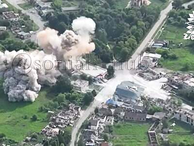 Massive airstrikes against Russians in Kursk.