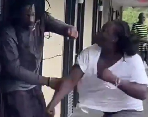 Neighbor puts hands on the wrong dude and finds out