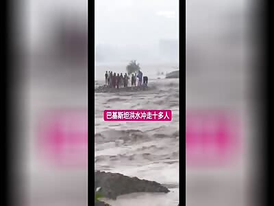 Floods in Pakistan sweep away over a dozen people