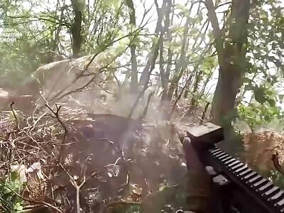 GoPro: Ukrainian special forces ambush Russian bikers.