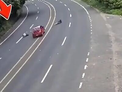 brutal accident with old man 