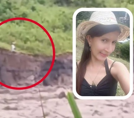 Woman Swept Away by Flooding of the Paez River.