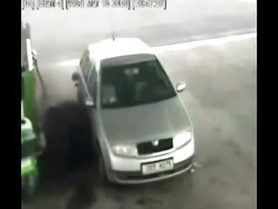 flying tires everywhere