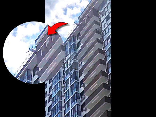Russian PTSD Veteran Swan Dives from the 20th Floor