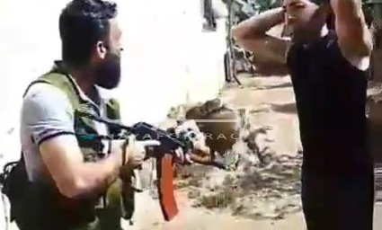 Battlefield executed of a druze fighter by the HTS