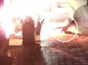 Chinese man jump from the third floor after his house catch fire 