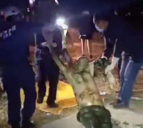 Decomposed body was found in pit