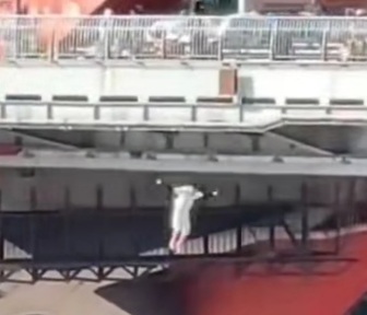 Depressed young man commit suicide by jumping from bridge 