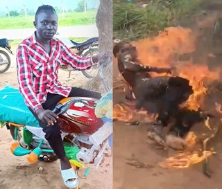 Ugandan Motocyclist Set Ablaze In Congo community 