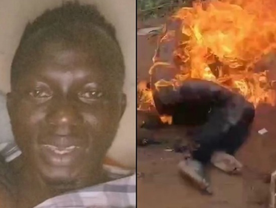 Child rapist burned alive 