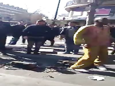 crazy man in paris show in street