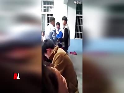 The funniest fight. Immortal teacher against daring students