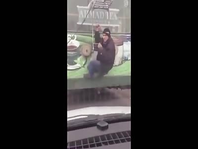 Bus Stowaway Gets Beating From Irate Driver