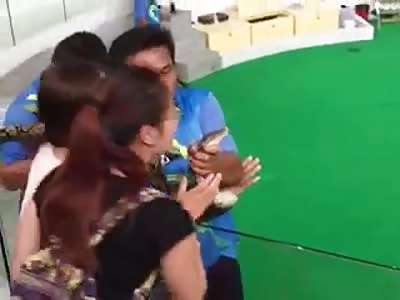 Girl goes to kiss a snake and pays the price