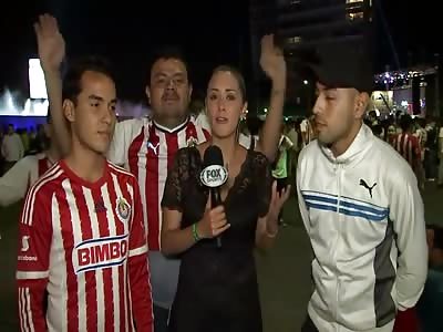 MAN GROPES REPORTER INSTANTLY REGRETS IT