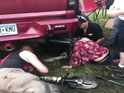 HEAD STUCK IN EXHAUST