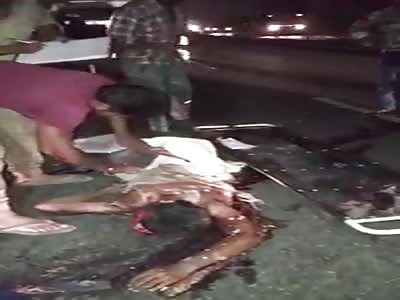 shocking aftermath of indian man die in brutal accident